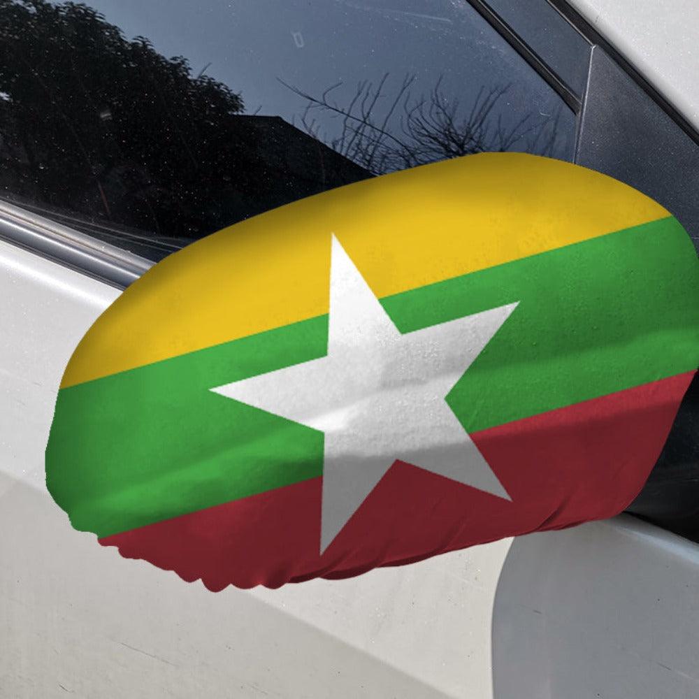 Myanmar Car Mirror Flag