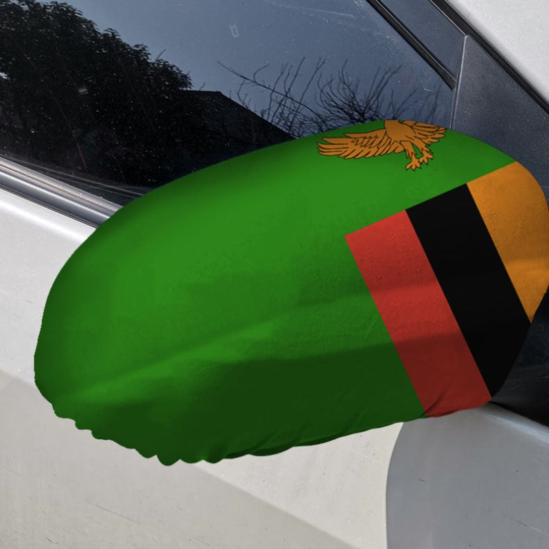 Zambia Car Side Mirror Flag