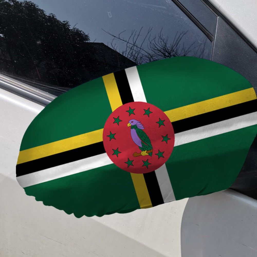 Dominica Car Side Mirror Flag