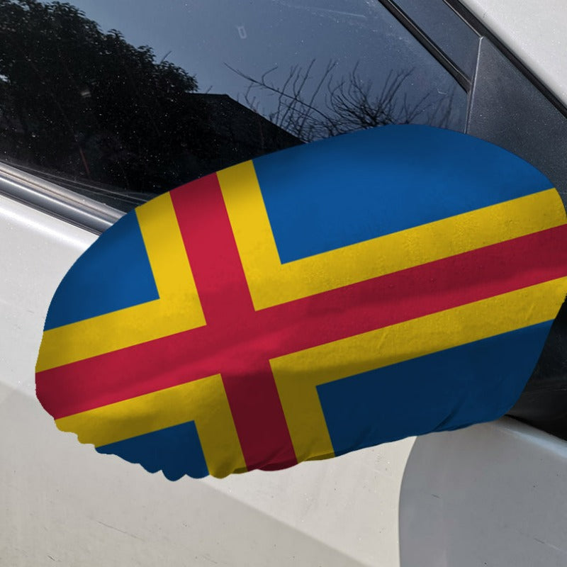 Aland Islands Car Side Mirror Flag