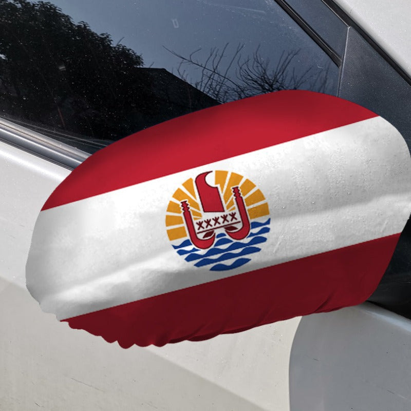 French Polynesia Car Side Mirror Flag