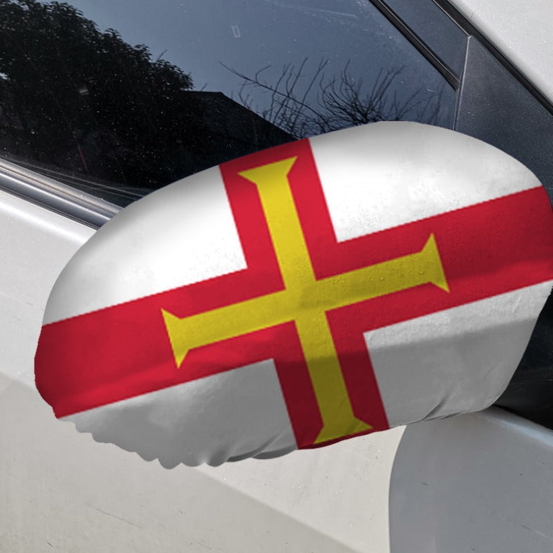 Guernsey Car Side Mirror Flag