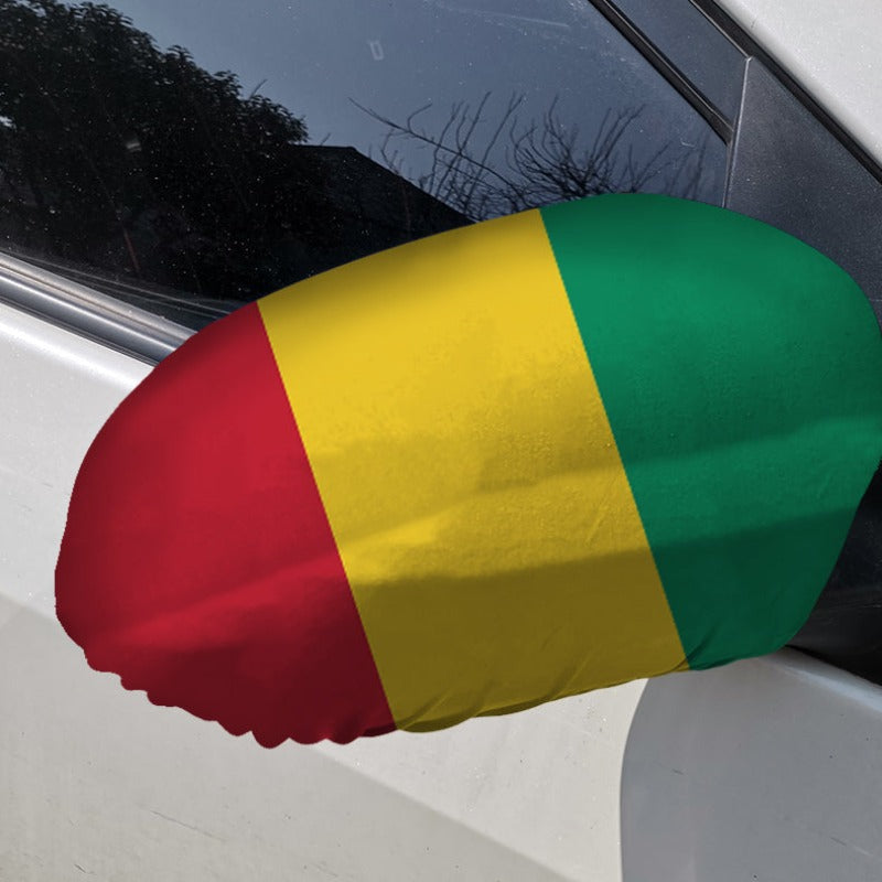 Guinea Car Side Mirror Flag