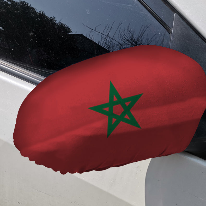 Morocco Car Side Mirror Flag