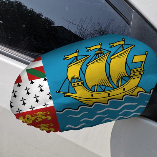 Saint Pierre and Miquelon Car Side Mirror Flag