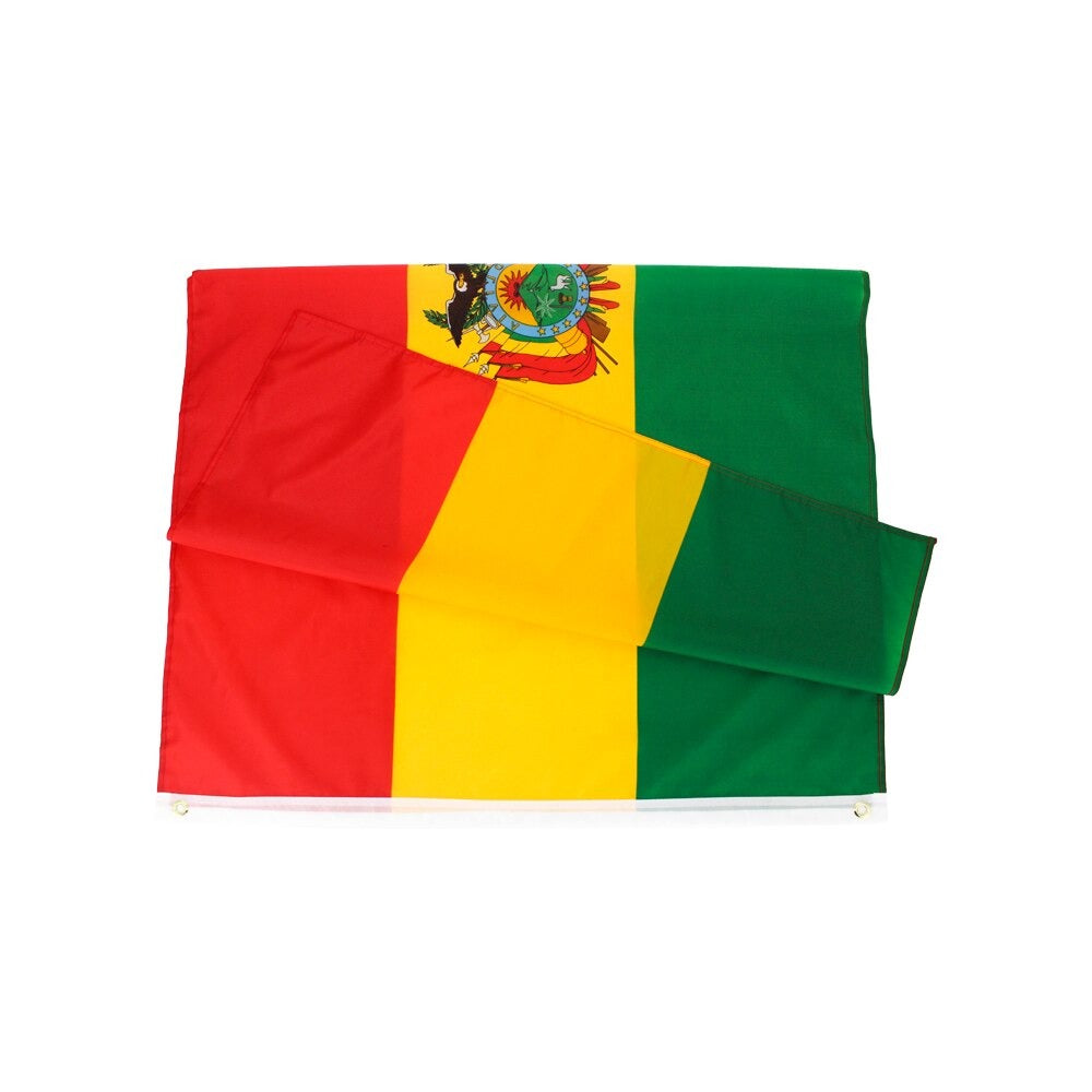 Bolivian Flag, Country Flags Red Yellow Green Home Lawn Parades Indoor Outdoor Fade Proof, 90X150cm