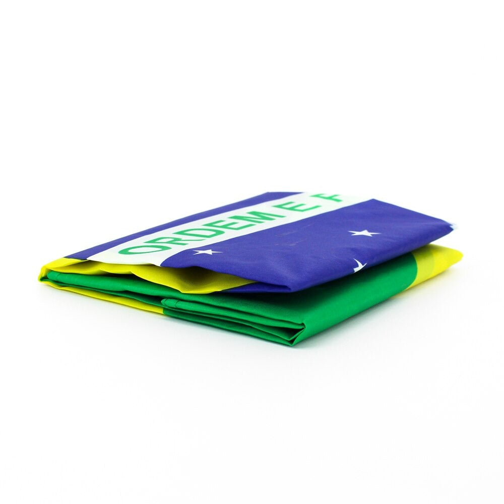 Brazilian Flag, Double Stitched, Green Yellow Blue UV and Fade Resistant, National Flag Polyester 90X150cm