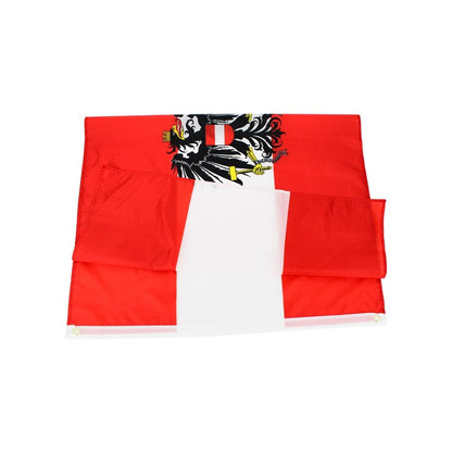 Austrian Flag, Indoor and Outdoor Use, Double Stitched Durable Material, Austrian Coat of arms National Flags 90X150 cm