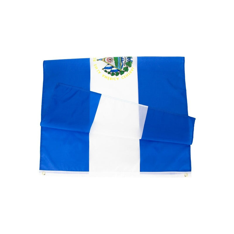 Salvadoran Flag, Country Flag, Globe Flags, UV and Stain Proof, Indoor Outdoor,  Polyester 90X150cm